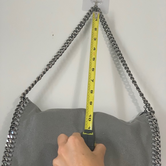 Stella McCartney Falabella Clutch Handbag Shaggy Dear Gray - Picture 14 of 16